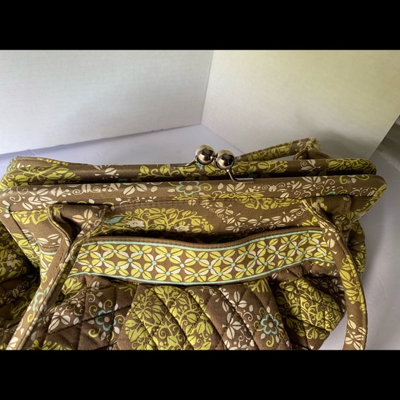 VERA BRADLEY Satchel/Tote/Shoulder Purse Pattern: SITTIN' IN A TREE 
Kiss Lock - Picture 3 of 10